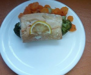 Somon cu broccoli si morcov