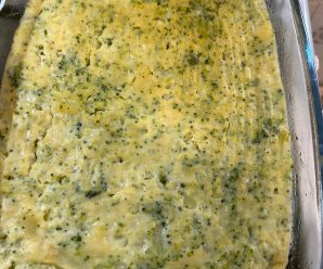 Budinca de cartofi cu broccoli